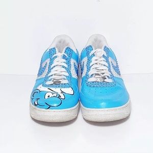 Nike Custom Paint Smurf Air Force 1 Sz 8.5 (TS2GM)